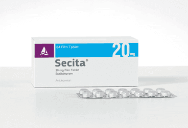 SECITA 20 MG FILM KAPLI TABLET (56 FILM KAPLI TABLET) İlaç Görseli
