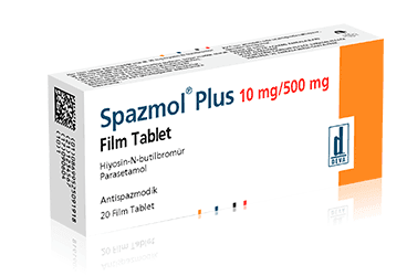 SPAZMOL PLUS 10 MG/500 MG FILM TABLET (20 TABLET) İlaç Görseli