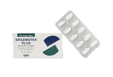 SPAZMOTEK PLUS FILM KAPLI 20 TABLET İlaç Görseli