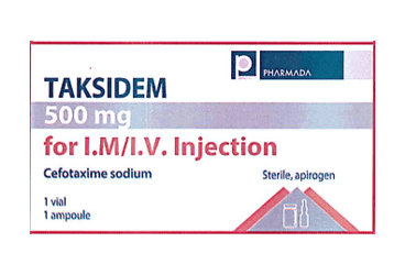 TAKSIDEM 0,5 G IM/IV ENJEKSIYON ICIN TOZ ICEREN FLAKON İlaç Görseli