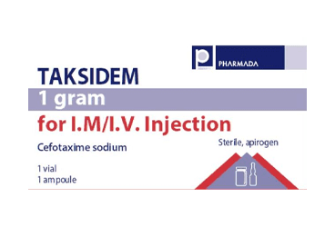 TAKSIDEM 1 G IM/IV ENJEKSIYON ICIN TOZ ICEREN FLAKON İlaç Görseli