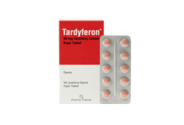 TARDYFERON 80 MG UZATILMIS SALIMLI KAPLI TABLET İlaç Görseli