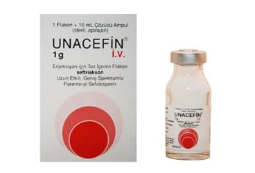 UNACEFIN IV 1 GR 1 FLAKON İlaç Görseli