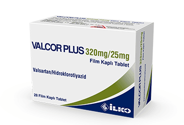 VALCOR PLUS 320/25 MG 28 FILM KAPLI TABLET İlaç Görseli