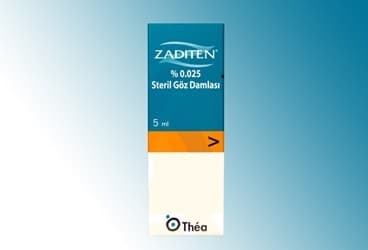 ZADITEN % 0,025 STERIL GOZ DAMLASI 5 ML İlaç Görseli