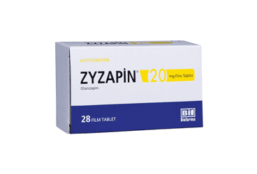 ZYZAPIN 20 MG 28 FILM KAPLI TABLET İlaç Görseli