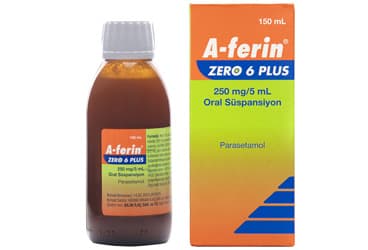 A-FERIN ZERO 6 PLUS 250 MG/5 ML ORAL SUSPANSIYON (150 ML) İlaç Görseli