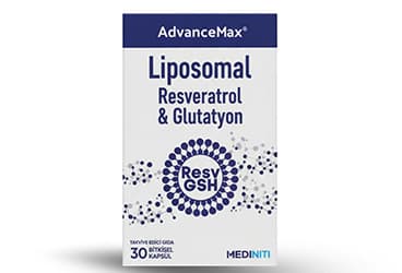ADVANCEMAX LIPOZOMAL RESVERATROL GLUTATYON 30 KAPSUL İlaç Görseli