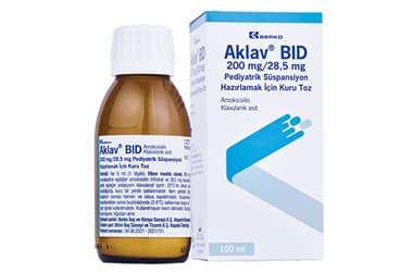 AKLAV BID 200 MG/28,5 MG PEDIATRIK SUSPANSIYON HAZIRLAMAK ICIN KURU TOZ (100 ML) İlaç Görseli