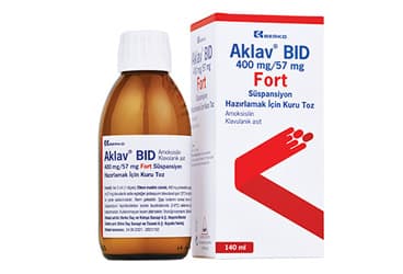 AKLAV BID 400 MG/57 MG FORT SUSPANSIYON HAZIRLAMAK ICIN KURU TOZ (140 ML) İlaç Görseli