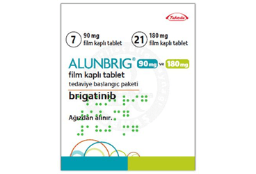 ALUNBRIG 90 MG VE 180 MG  FILM KAPLI TABLET TEDAVIYE BASLANGIC PAKETI (90 MG 7 TAB +180 MG 21 TAB) İlaç Görseli