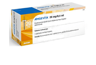 AMGEVITA 20 MG/0,4 ML ENJEKSIYONLUK COZELTI ICEREN KULLANIMA HAZIR ENJEKTOR (1 ADET) İlaç Görseli