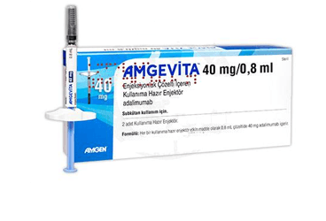 AMGEVITA 40 MG/0,8 ML ENJEKSIYONLUK COZELTI ICEREN KULLANIMA HAZIR ENJEKTOR (2 ADET) İlaç Görseli