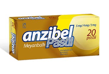 ANZIBEL 5 MG / 4 MG / 3 MG MEYANBALLI  20 PASTIL İlaç Görseli