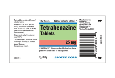 APO-TETRABENAZINE TB 25 MG İlaç Görseli
