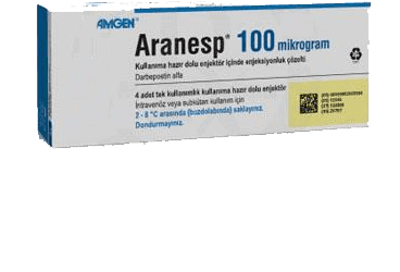 ARANESP 100 MCG/0,5 ML ENJEKSIYONLUK COZELTI ICEREN KULLANIMA HAZIR ENJEKTOR İlaç Görseli