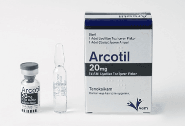 ARCOTIL 20 MG IV/IM LIYOFILIZE TOZ ICEREN FALAKON (1 FLAKON+1 COZUCU AMPUL) İlaç Görseli