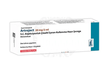 ARTROJECT 20 MG/2 ML S.C. ENJEKSIYONLUK COZELTI ICEREN KULLANIMA HAZIR SIRINGA (1 ADET) İlaç Görseli