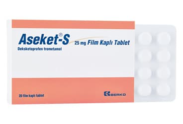 ASEKET-S 25 MG FILM KAPLI TABLET (20 TABLET) İlaç Görseli