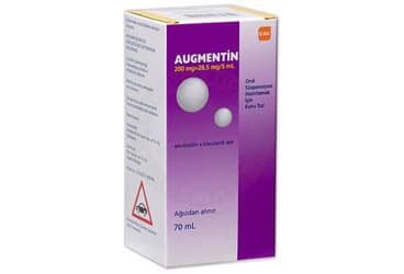 AUGMENTIN 200 MG+28,5 MG/5 ML ORAL SUSPANSIYON HAZIRLAMAK ICIN KURU TOZ 70 ML İlaç Görseli