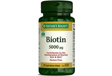 NATURES BOUNTY BIOTIN KAPSUL 5000 mcg 72 kapsül İlaç Görseli