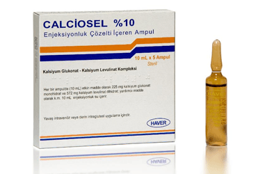 CALCIOSEL %10 ENJEKSIYONLUK COZELTI ICEREN AMPUL (10 ML 5 AMPUL) İlaç Görseli