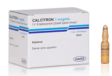 CALCITRON 1 MCG/ML IV ENJ. COZELTI ICEREN AMPUL(25) İlaç Görseli