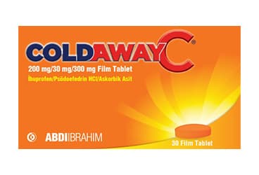 COLDAWAY C 200 MG/30 MG/300 MG FİLM TABLET (30 TABLET) İlaç Görseli