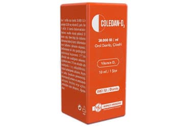 COLEDAN-D3 20.000 IU/ML ORAL DAMLA, COZELTI (10 ML) İlaç Görseli
