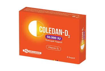 COLEDAN-D3 50.000 IU YUMUSAK KAPSUL (8 KAPSUL) İlaç Görseli