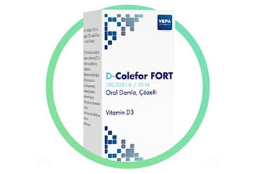 D-COLEFOR FORT 150.000 IU / 10 ML ORAL DAMLA COZELTI (1 ADET) İlaç Görseli