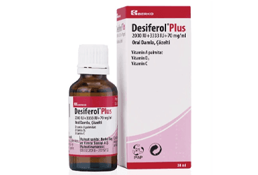 DESIFEROL PLUS 2000 IU+3333 IU+70 MG/ML ORAL DAMLA COZELTI (20 ML) İlaç Görseli