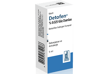 DETOFEN % 0,025 GOZ DAMLASI, COZELTI (5 ML) İlaç Görseli