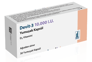 DEVIT-3 10.000 I.U. YUMUSAK KAPSUL (30 KAPSUL) İlaç Görseli