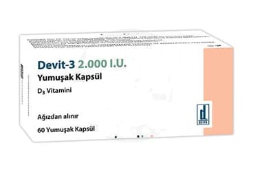 DEVIT-3 2.000 IU YUMUSAK KAPSUL (60 KAPSUL) İlaç Görseli