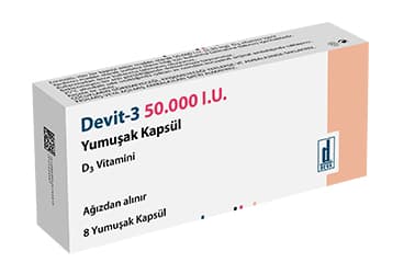 DEVIT-3 50.000 I.U. YUMUSAK KAPSUL (8 KAPSUL) İlaç Görseli