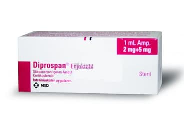 DIPROSPAN 5 MG+2MG/ 1 ML ENJEKSIYONLUK SUSPANSIYON (1 AMPUL) İlaç Görseli