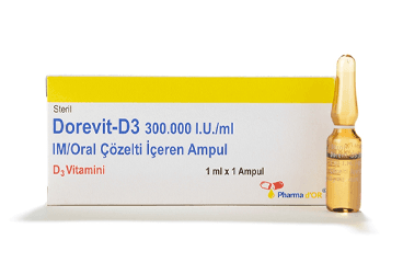 DOREVIT-D3 300.000 IU/ML IM COZELTI ICEREN AMPUL (1 ADET) İlaç Görseli