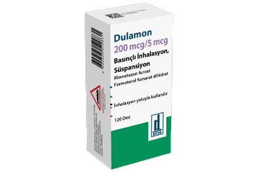 DULAMON 200 MCG/5 MCG BASINCLI INHALASYON, SUSPANSIYON (120 DOZ) İlaç Görseli