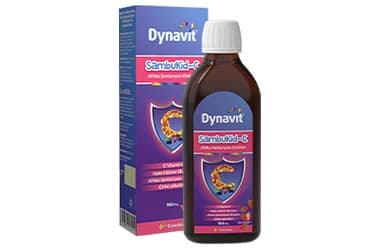 DYNAVIT SAMBUKID-C AFRIKA SARDUNYASI EKSTRESI CILEK AROMALI SIVI TAKVIYE EDICI GIDA 150 ml şişe İlaç Görseli