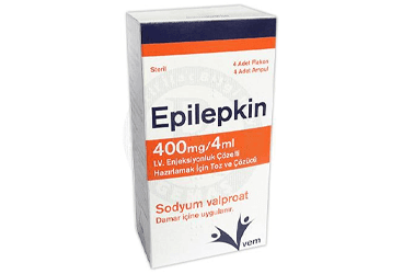 EPILEPKIN 400 MG/4 ML I.V. ENJEKSIYONLUK COZELTI HAZIRLAMAK ICIN TOZ VE COZUCU (4 FLAKON+4 COZUCU AMPUL) İlaç Görseli