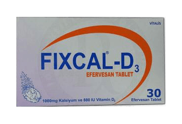 FIXCAL D3 1000 MG / 880 IU EFERVESAN TABLET (30 EFERVESAN TABLET) İlaç Görseli
