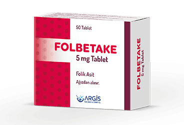 FOLBETAKE 5 MG 50 TABLET İlaç Görseli