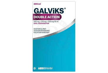 GALVIKS DOUBLE ACTION 500MG + 213MG + 325MG/10ML ORAL SÜSPANSİYON (200 ML) İlaç Görseli