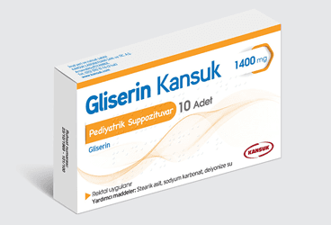 GLISERIN-KANSUK K 1400 MG 10 SUP. İlaç Görseli