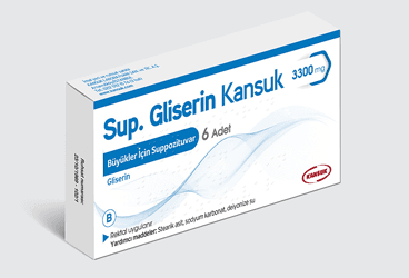 GLISERIN-KANSUK B 3300 MG 6 SUP. İlaç Görseli