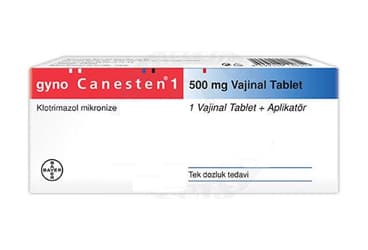 GYNO CANESTEN 500 MG 1 VAJINAL TABLET İlaç Görseli