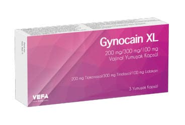 GYNOCAIN XL 200 MG/300 MG/100 MG VAJINAL YUMUŞAK KAPSUL (3 OVUL) İlaç Görseli