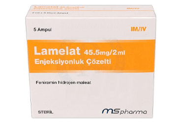 LAMELAT 45,5 MG / 2 ML ENJEKSIYONLUK COZELTI ICEREN 5 AMPUL İlaç Görseli