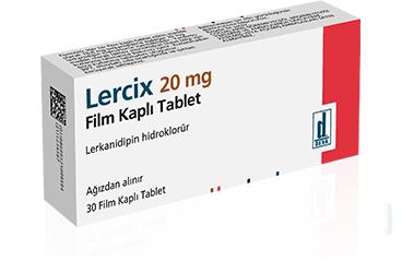 LERCIX 20 MG FILM KAPLI TABLET (30 TABLET) İlaç Görseli